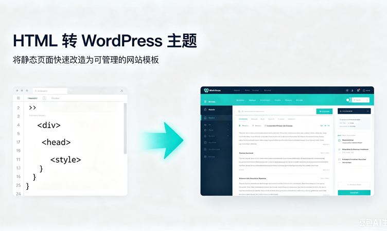 HTML 转WordPress主题