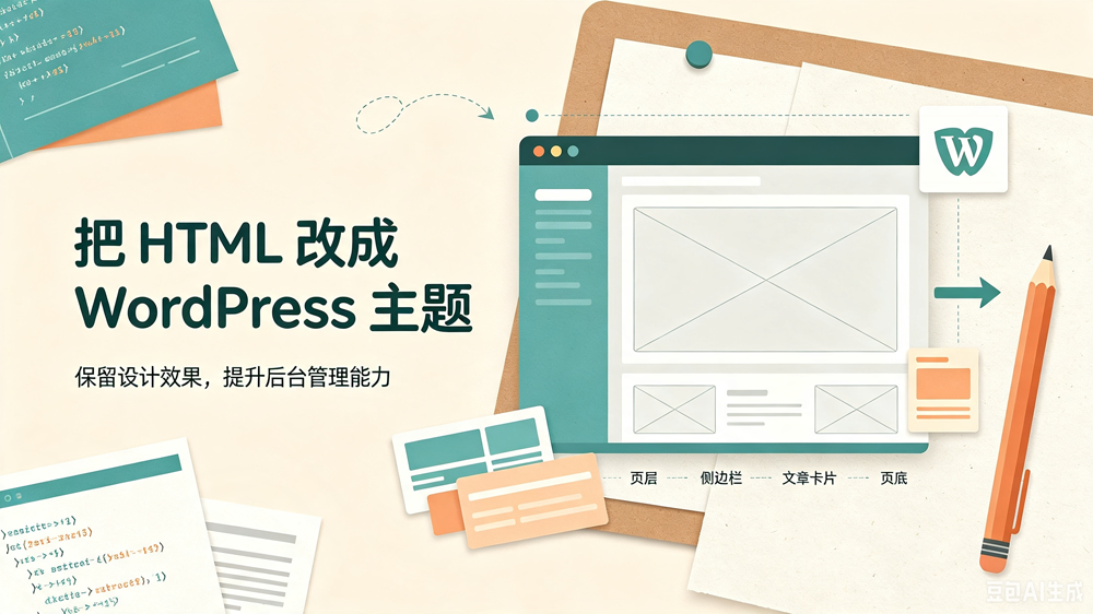 快速把HTML转为WordPress 精美的网站
